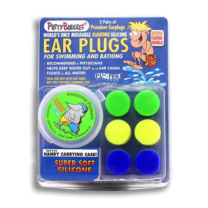 Ear Band-It Swim Headband With Putty Buddies Earplugs For Kids & Adults - Keep Water Out