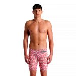 ARENA MENS CARBON AIR 2 LE JAMMER LEOPARD SKIN GERANIUM