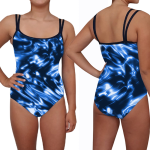 TYR WOMANS RIVO H BACK TANK METALLIC BLUE