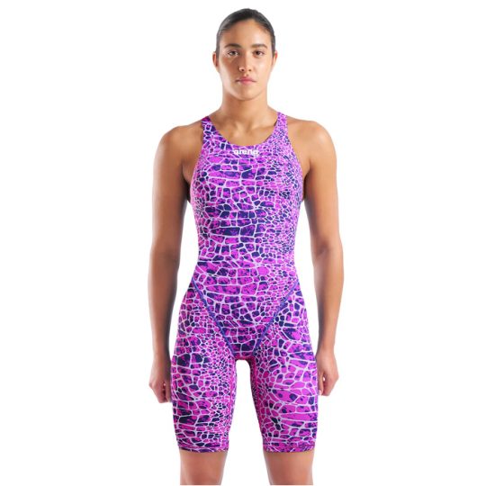 ARENA WOMENS POWERSKIN SNAKESKIN ST NEXT LE OPEN BACK PINK